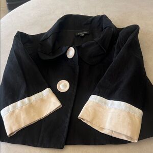 Bebe linen blazer cropped